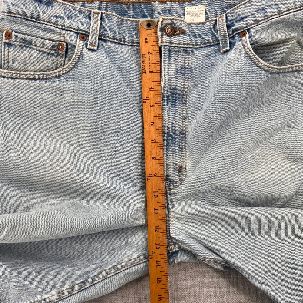 VTG 90s Levis 550 Jeans Men 40x34 Relaxed Tapered USA Made Light Wash Batwing